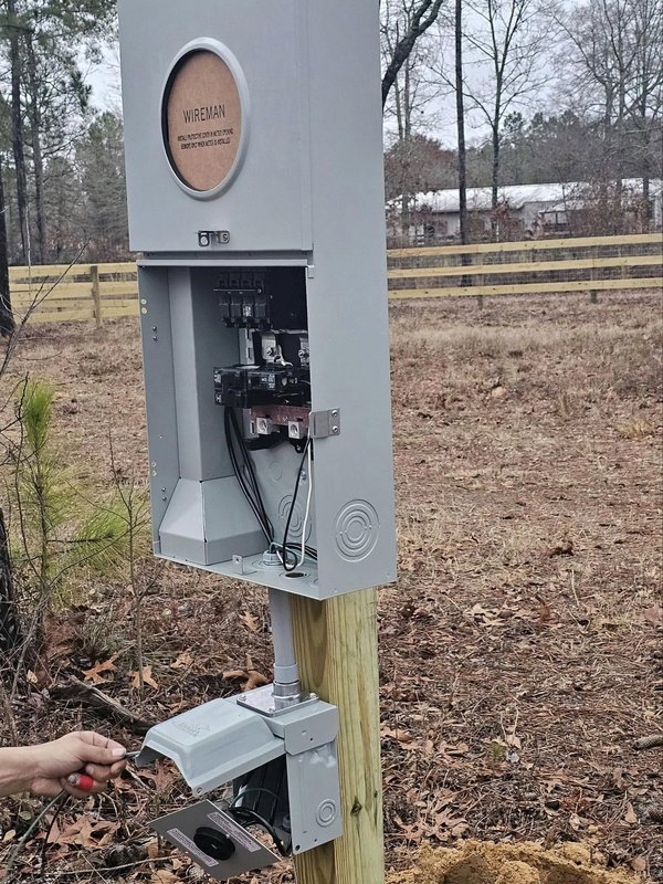 Meter change installation in Aiken