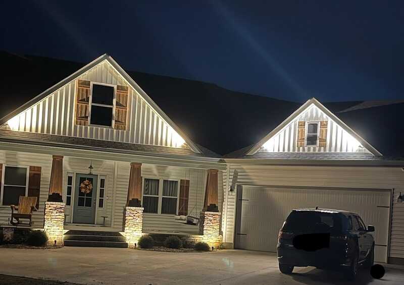 Outdoor uplighting installation Aiken SC